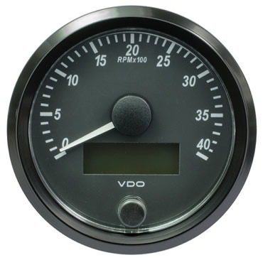 VDO SingleViuRev Counter Gauges 4000 RPM